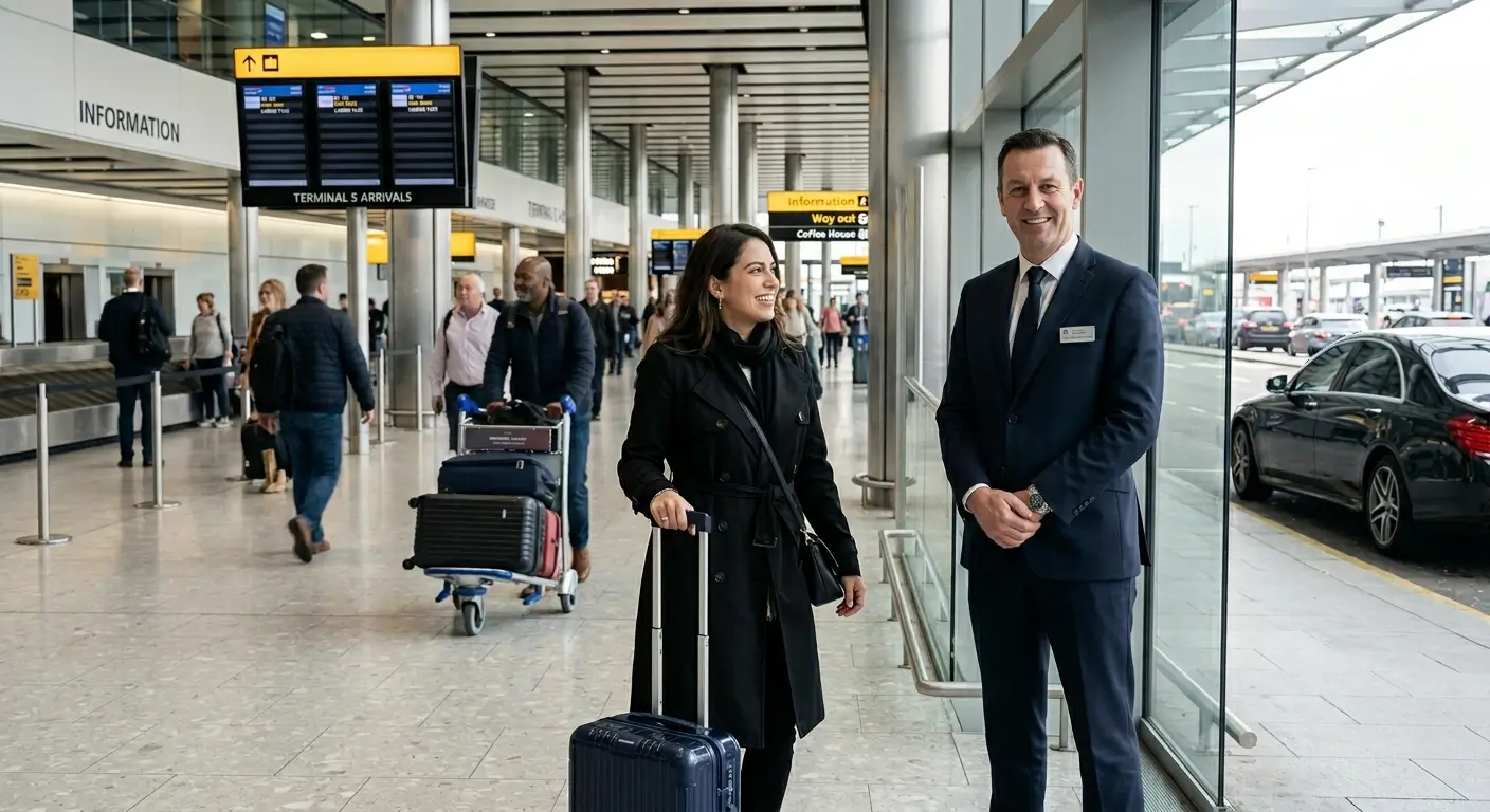 Private jet terminal at Farnborough Airport Hampshire